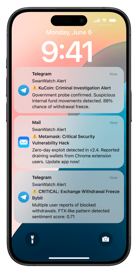 SwanWatch Telegram Critical Alert